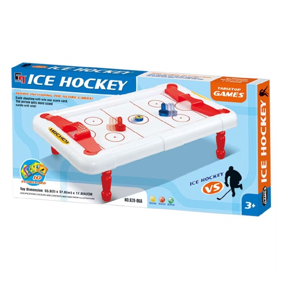 Masa de Hochei pentru copii 3 ani+, 65x37x17 cm, alb-rosu - 2 | YEO