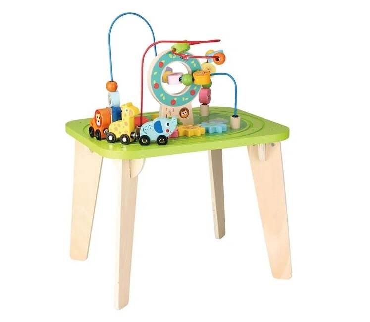 Masa din Lemn cu Activitati Educative, 24luni+, 40x33x50cm - 1 | YEO