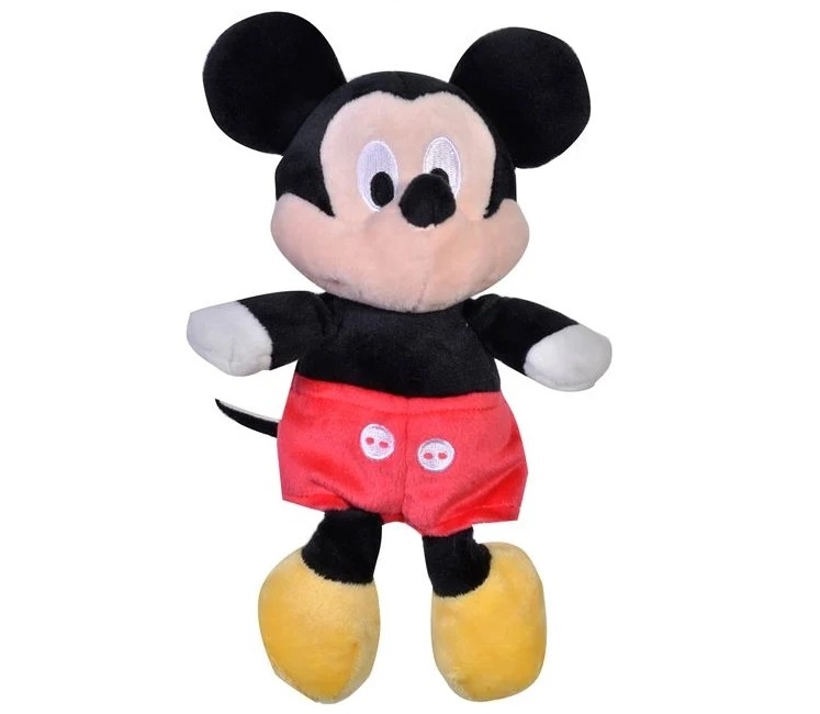 Mickey Mouse de Pluș, poliester, 13×9×20 cm, negru