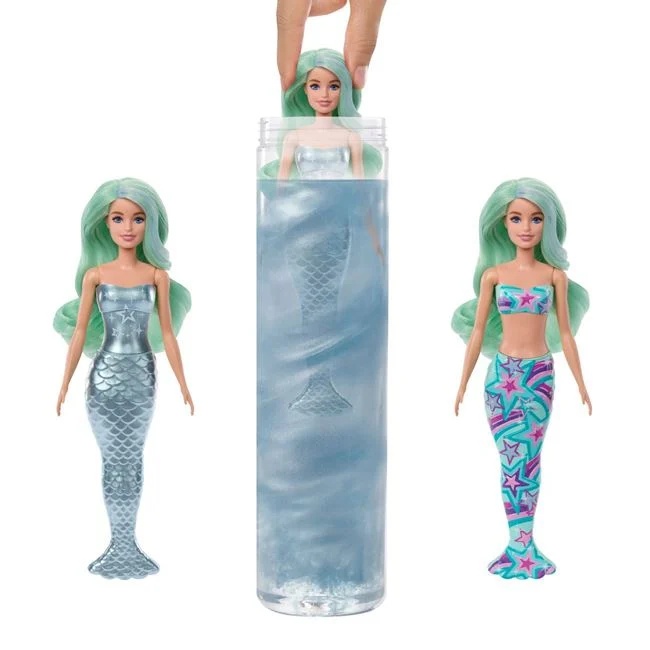 Papusa Barbie Color Reveal, model sirena, varsta 9 luni-3 ani, dimensiune 8.5x32.5cm, multicolor - 2 | YEO