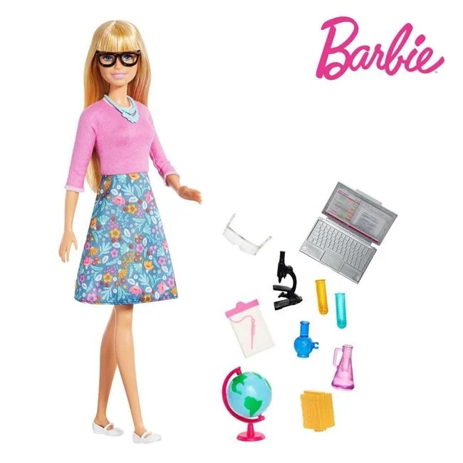 Papusa Barbie invatatoare cu 10 accesorii incluse, varsta 3+ ani, 20.5x7x32.5cm, multicolor - 2 | YEO