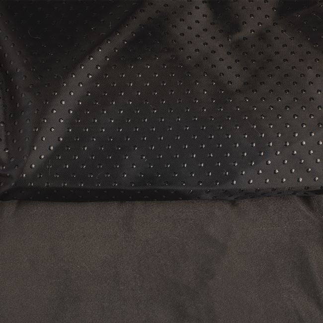 Pat pentru caini, cu imitatie de blana, dreptunghiular, dimensiuni 75x59x19cm, gri-bej - 3 | YEO