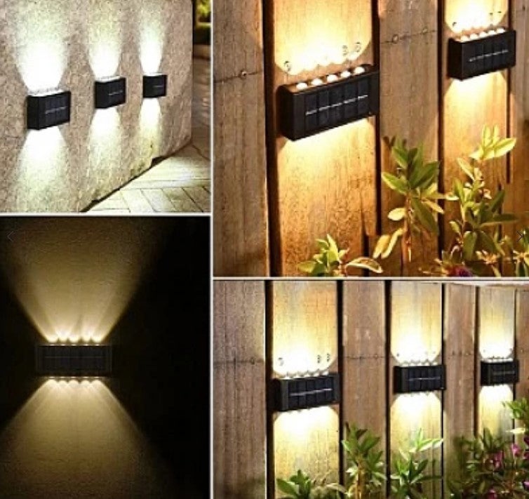 Set 2 Lampi Solare de Perete cu 5 led Iluminare Sus Jos - 1 | YEO