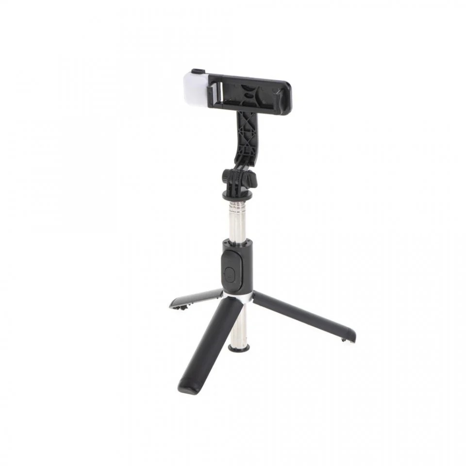 Set 3in1 Selfie Stick cu Lampa LED si Trepied conectare Bluetooth alimentare USB - 1 | YEO