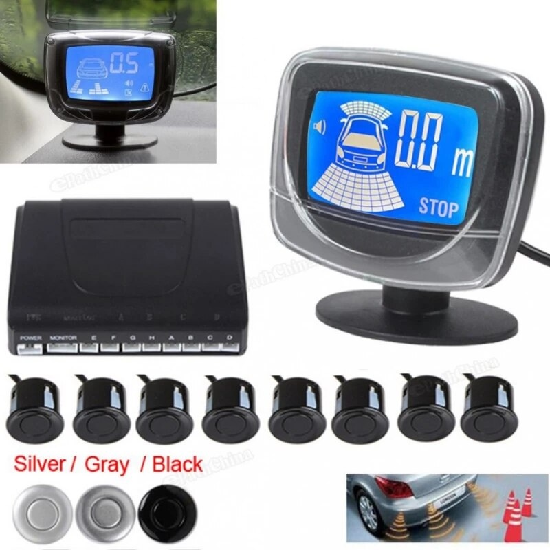 Set 4 senzori de parcare cu display digital LED Andowl CA202 - 1 | YEO