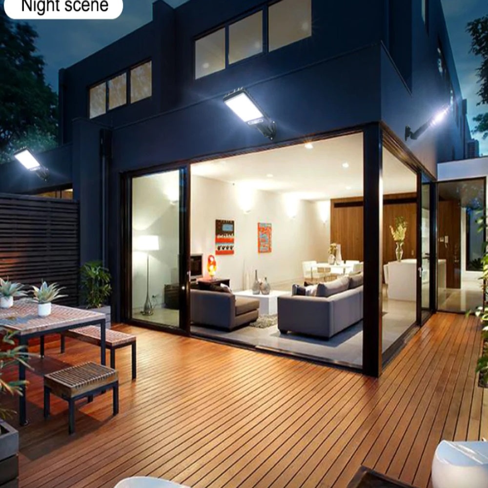 Set 4 x lampi solare stradale cu 8 cadre, 30W 160 LED-uri, Senzor de lumina si miscare - 1 | YEO