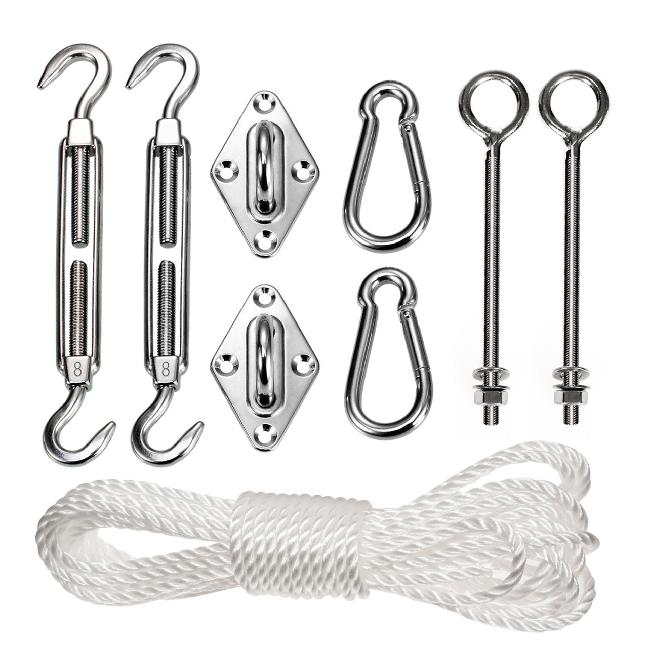 Set montaj Umbrar de Gradina din INOX GB508 9 piese