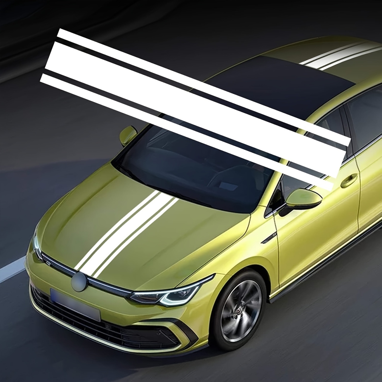 Sticker autoadeziv Tuning model Triple Stripes