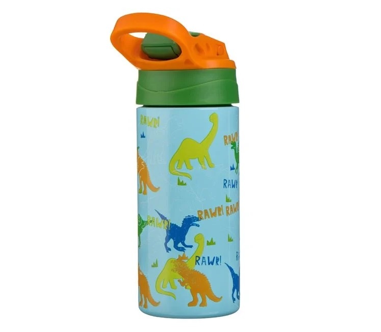 Sticlă Izotermă pentru Copii Pop-Up, cu Dinozauri, 500ml, Oțel Inoxidabil, multicolor - 1 | YEO