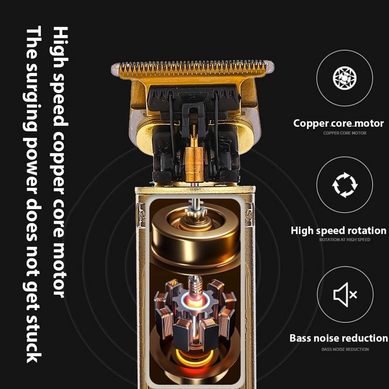 Trimmer profesional - Masina de tuns Vintage T9 portabil, pentru tuns, conturare sau desene - 3 | YEO