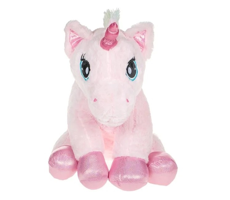 Unicorn de Plus, cu coama curcubeu, poliester, 40x 45x60cm, - 1 | YEO