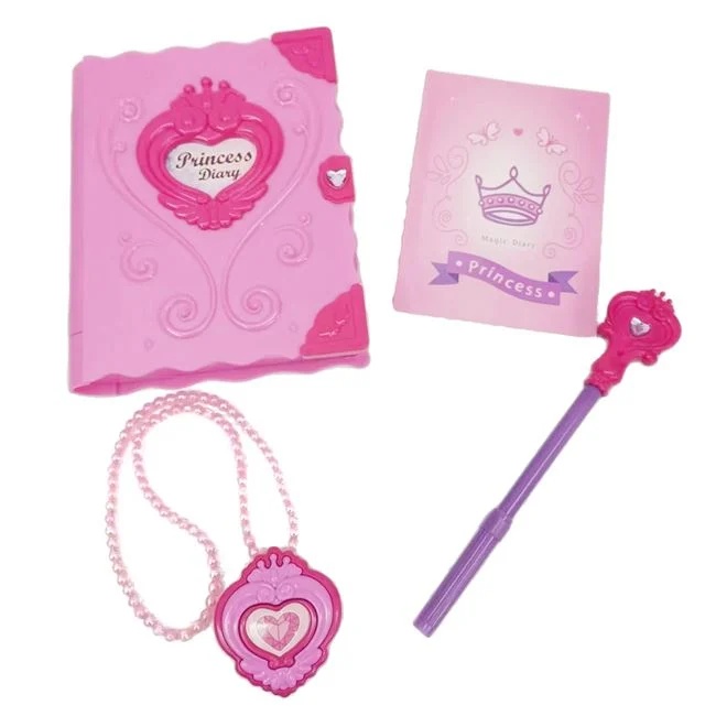 Agenda magica cu pix si colier, cu lumina si 4 piese incluse, varsta 3+ ani, din plastic, 33x5x27cm, roz - 2 | YEO