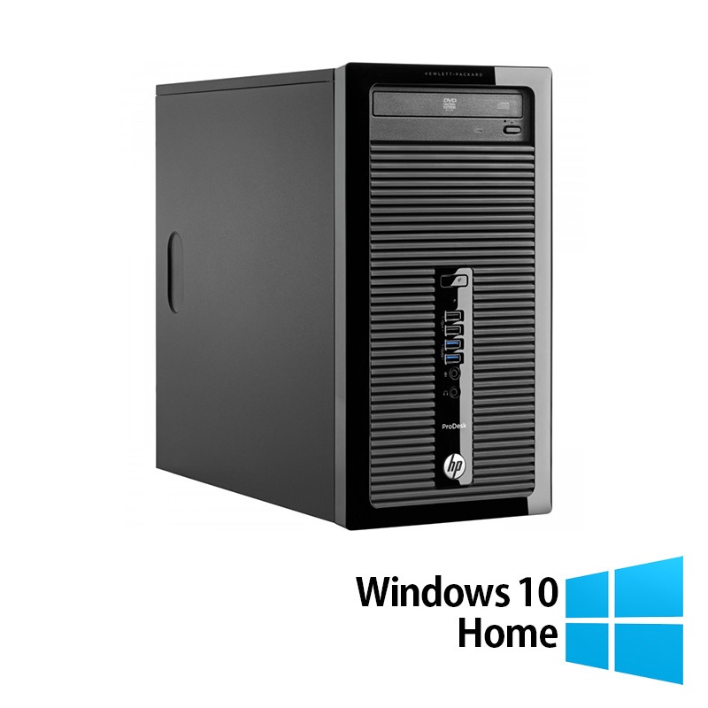 Calculator Refurbished HP ProDesk 400 G2 Tower Intel Core i7-4765T 2.00-3.00GHz 8GB DDR3 256GB SSD DVD-RW + Windows 10 Home