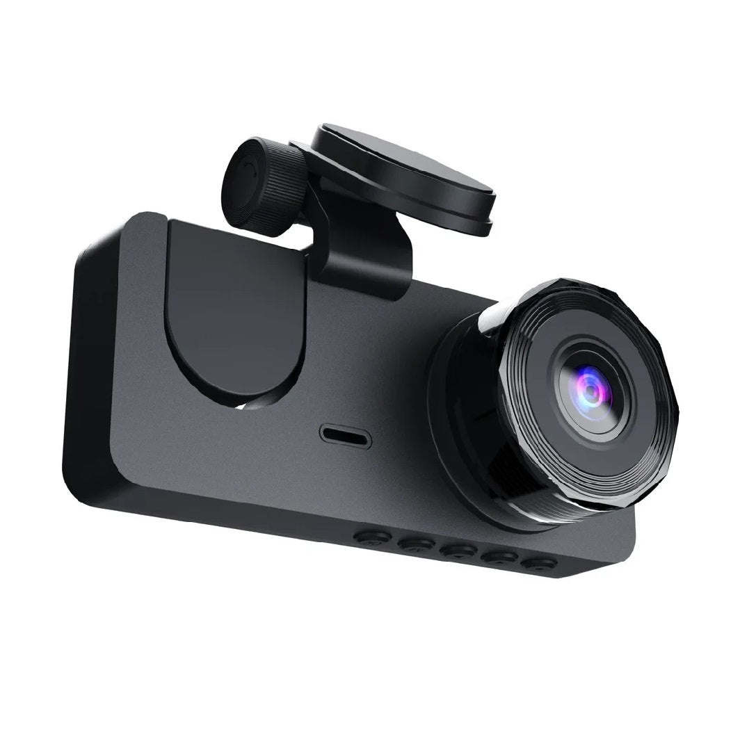 Camera auto DVR tripla, Full-HD, Ecran IPS 2.35
