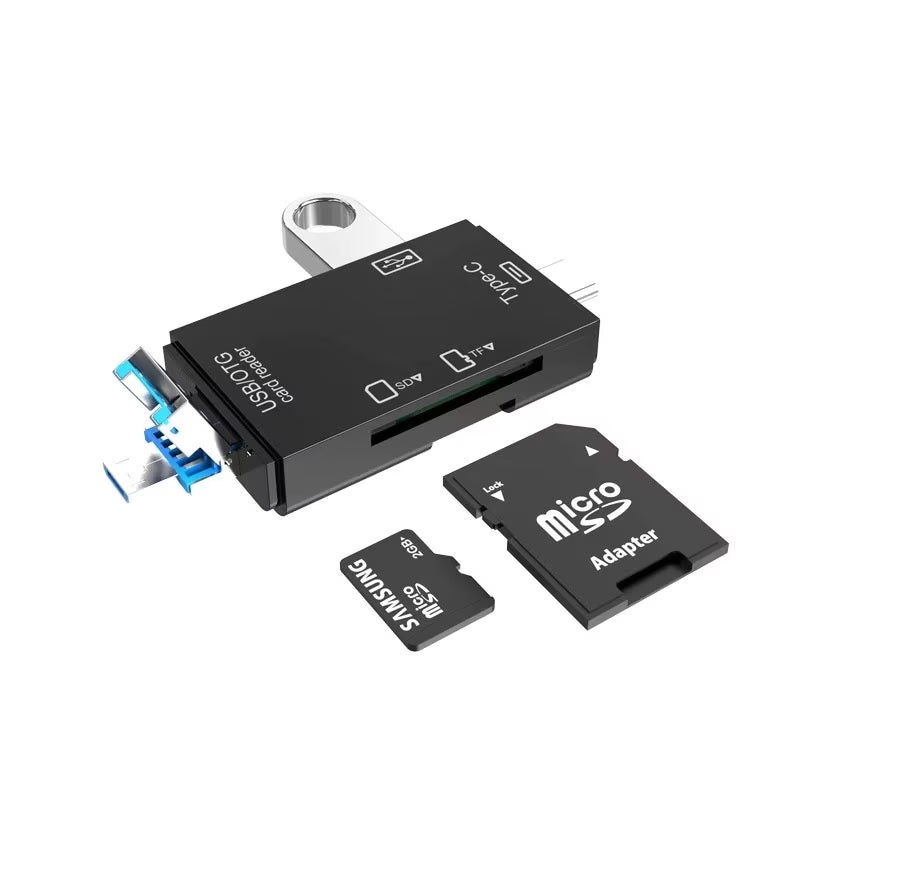 Cititor de Carduri de memorie SD, MicroSD/TF cu USB, USB Type-C 3.1, Micro USB