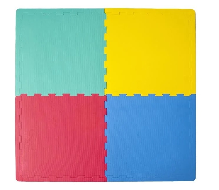 Covor Puzzle Colorat pentru Copii, spuma EVA, 3 ani+, 63x63cm (4 bucati) - 2 | YEO