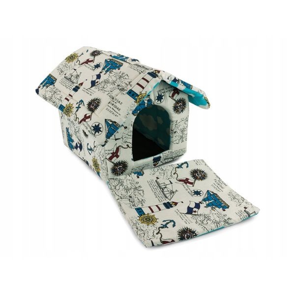 Culcus/pat/cusca/casa pentru caine de talie mica, de interior, Dimensiuni 35x33x38 - 1 | YEO
