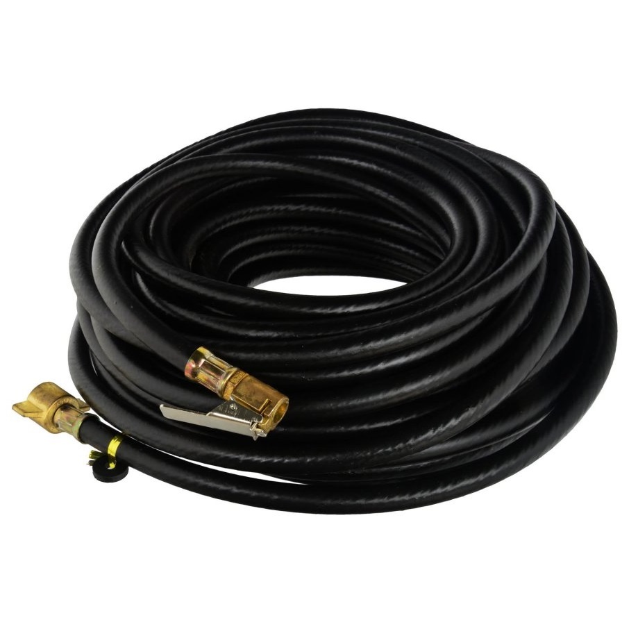 Furtun pneumatic pentru compresor cu conector si mufa de umflat roti lungime 12m destinat camioanelor si autoutilitarelor