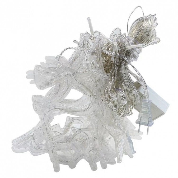 Instalatie Luminoasa pentru Craciun, 3m, 120 LED-uri, cu 12 Figurine, Interconectabila, Lumina Multicolora - 3 | YEO