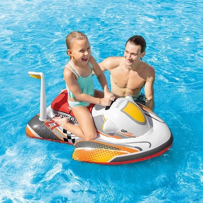 Jet Ski Gonflabil pentru copii 3 ani+, Intex, 1.17x0.77m, alb-multicolor - 3 | YEO