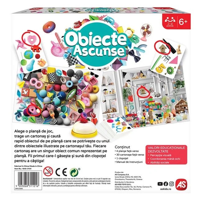 Joc de societate „Obiecte ascunse”, varsta 3+ ani, multicolor - 2 | YEO
