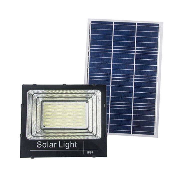 KIT Proiector 100w LED DIMABIL JORTAN cu Panou Solar INDIVIDUAL si Telecomanda - 3 | YEO