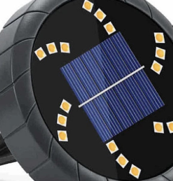 Lampa solara de podea A117 T18 Led rotunda pentru gradina sau terasa - 2 | YEO