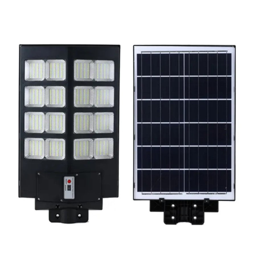 Lampa solara stradala cu panou solar si acumulator incorporate, cu inductie, 800W, 1600Lm, negru - 1 | YEO