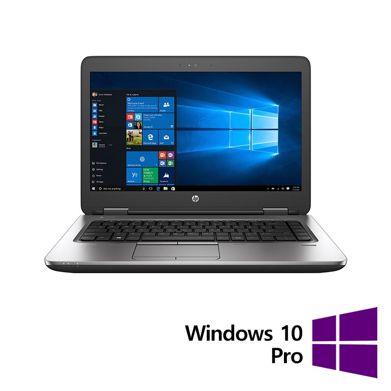 Laptop Refurbished HP ProBook 640 G2 Intel Core i5-6200U 2.30GHz 8GB DDR4 128GB SSD 14 Inch HD + Windows 10 Pro