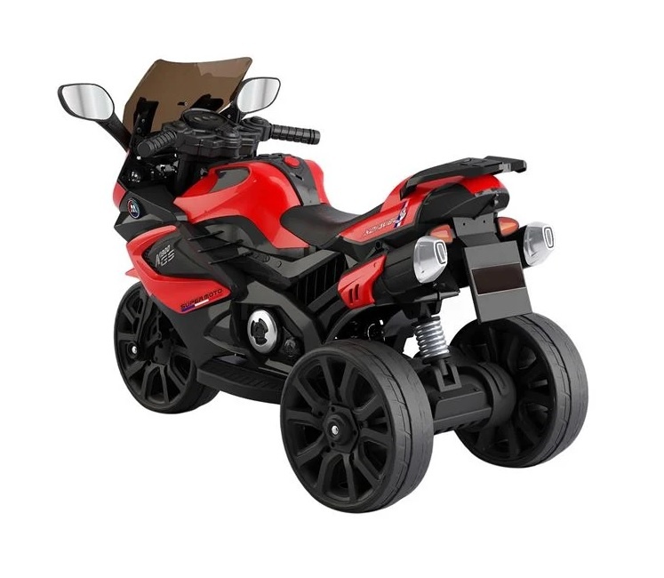 Motocicleta Electrica, 6V cu Sunet, 3-8 ani, MP3, 25 kg, rosu cu negru - 1 | YEO