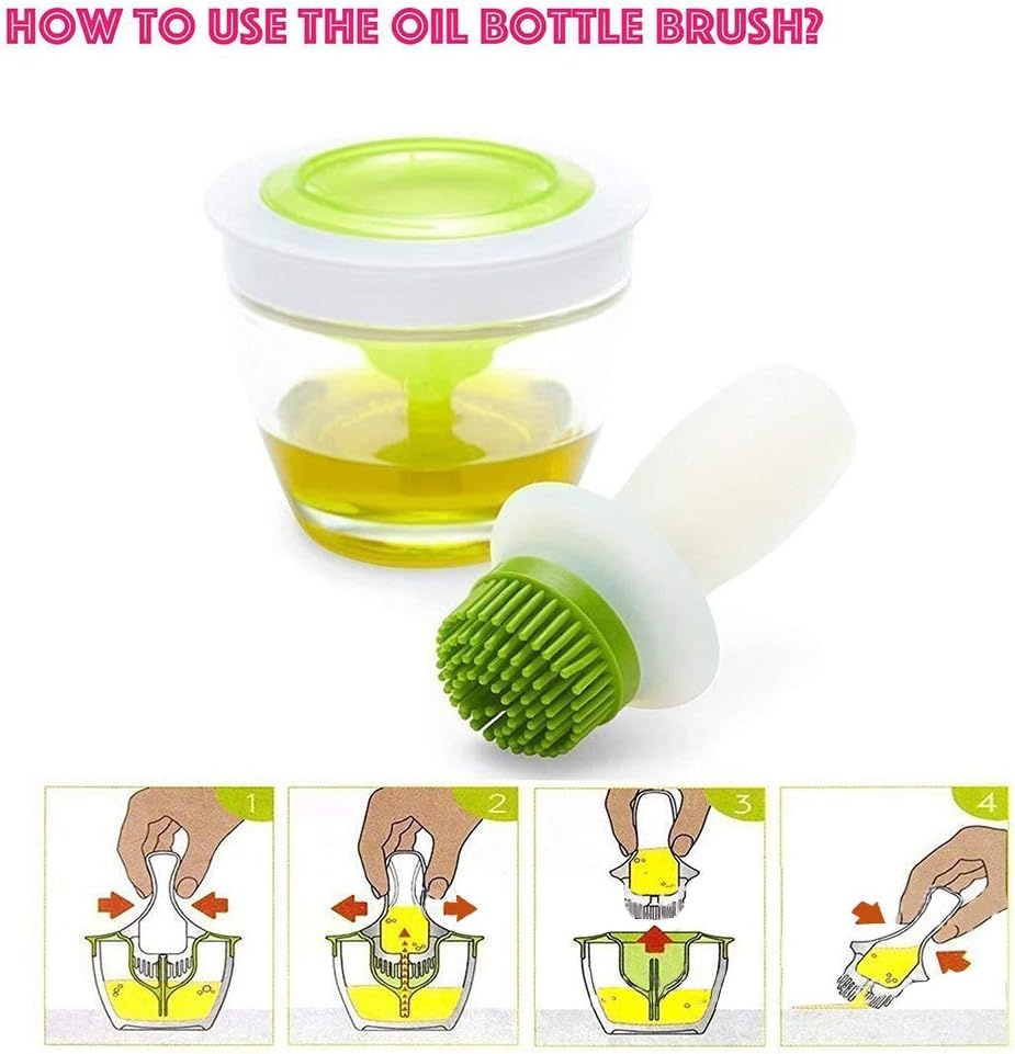 Oliviera din sticla 150ml cu pensula din silicon - 2 | YEO