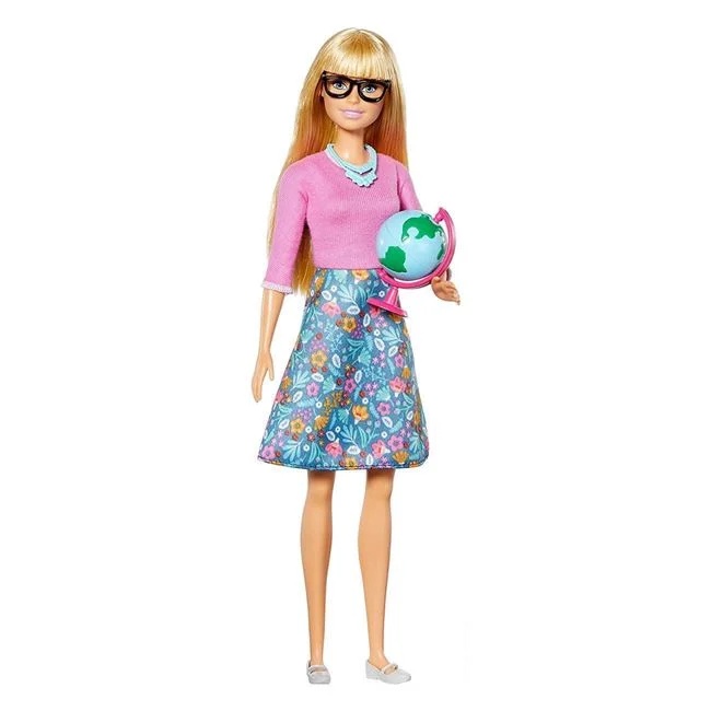 Papusa Barbie invatatoare cu 10 accesorii incluse, varsta 3+ ani, 20.5x7x32.5cm, multicolor - 3 | YEO