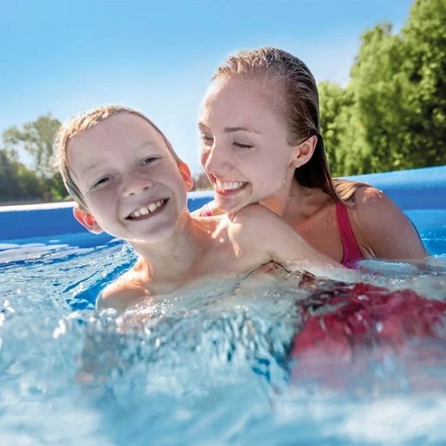 Piscina Easy Set cu Filtru, Intex, 7.75 kg, capacitate 1942 L, dimensiuni 2.44 x 0.61 m, albastru - 2 | YEO