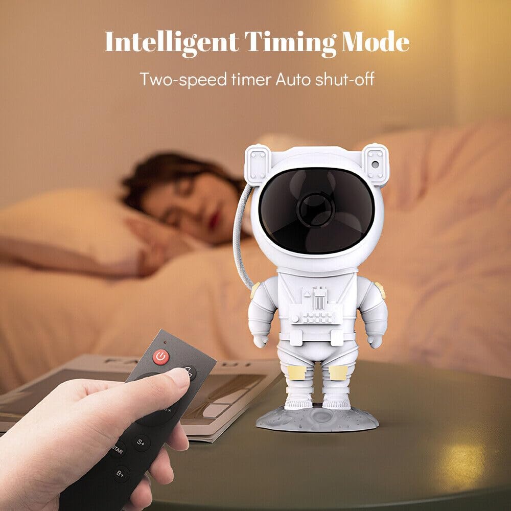 Proiector LED astronaut galaxy star cu temporizator si telecomanda - 2 | YEO