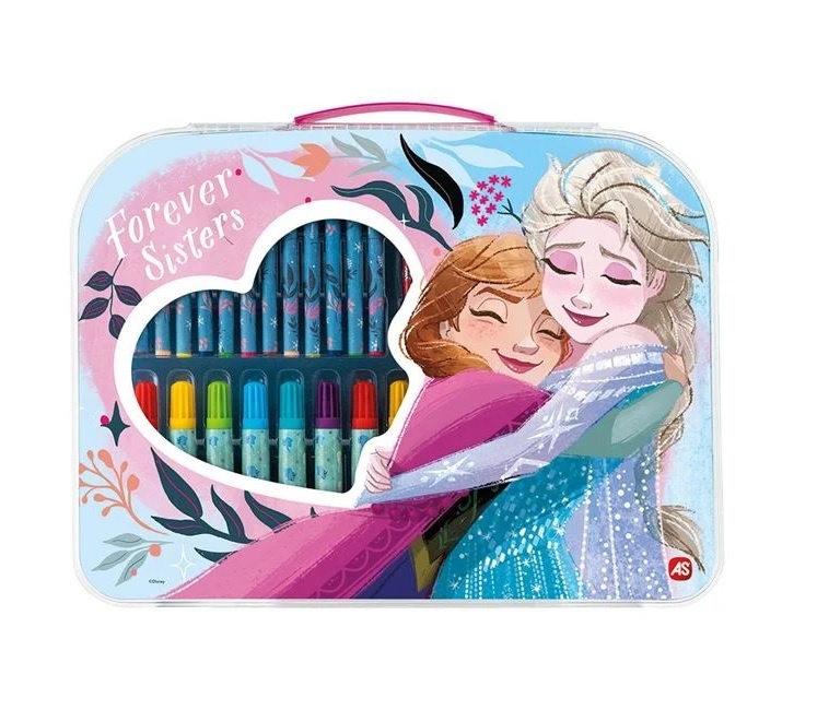 Servietă Creativă Frozen 2, cu 34 de Accesorii, 3ani+, 33x2x25cm