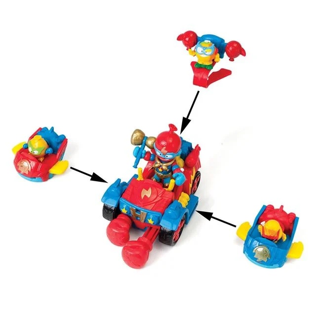 Set 3 vehicule Ballon Boxer Super Things si 4 figurine, 24x6.5x25cm, multicolor - 3 | YEO