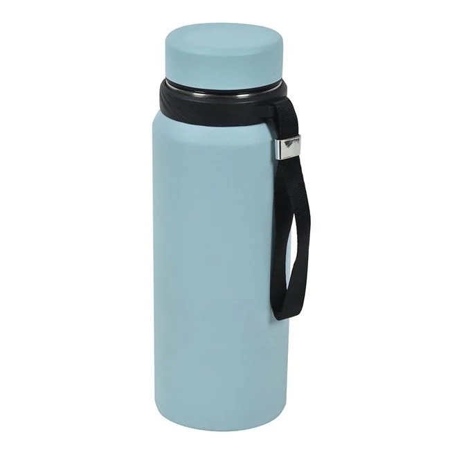 Sticla izoterma din inox inoxidabil cu filtru, capacitate 800ml, albastru