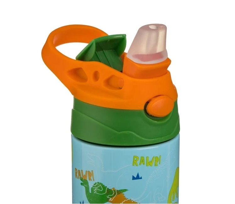 Sticlă Izotermă pentru Copii Pop-Up, cu Dinozauri, 500ml, Oțel Inoxidabil, multicolor - 2 | YEO