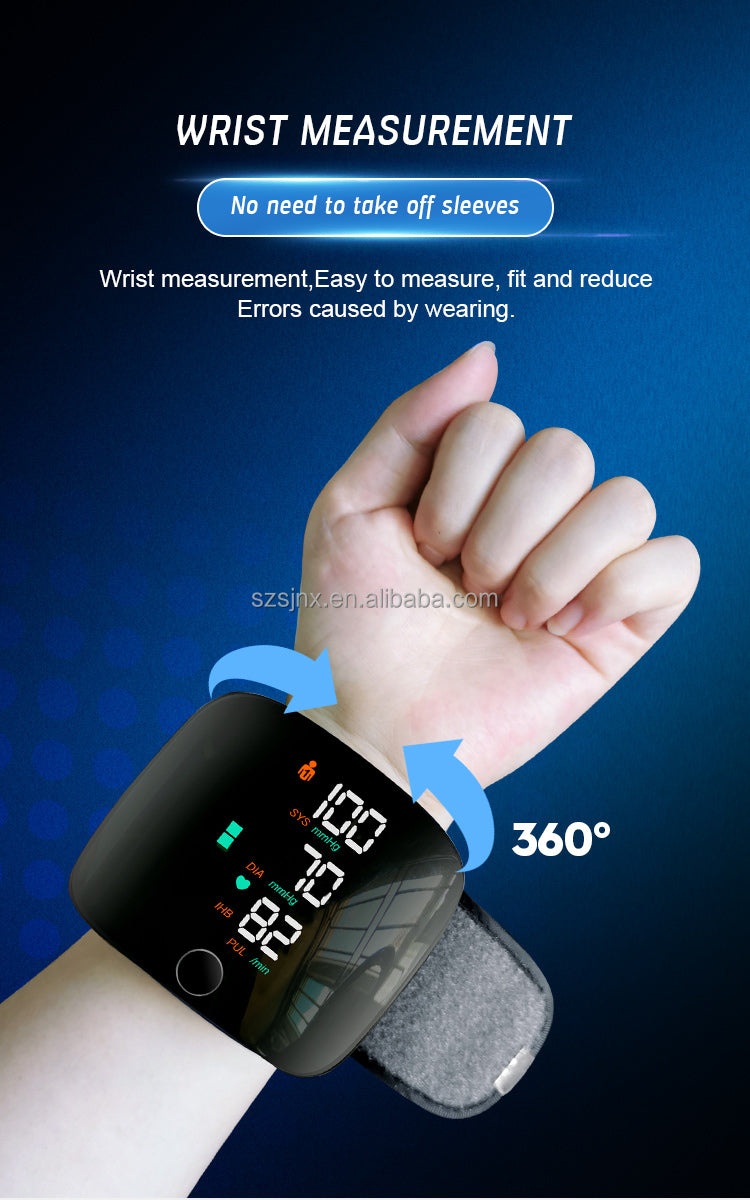 Tensiometru electronic pentru incheietura mainii, ecran LCD, masoara presiunea sistolica, disistolica si pulsul - 2 | YEO