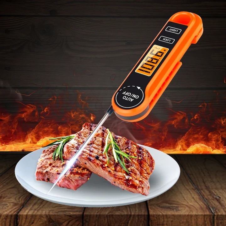 Termometru alimentar digital cu citire imediata, masoara intre -50°C si +300°C, portocaliu - 1 | YEO