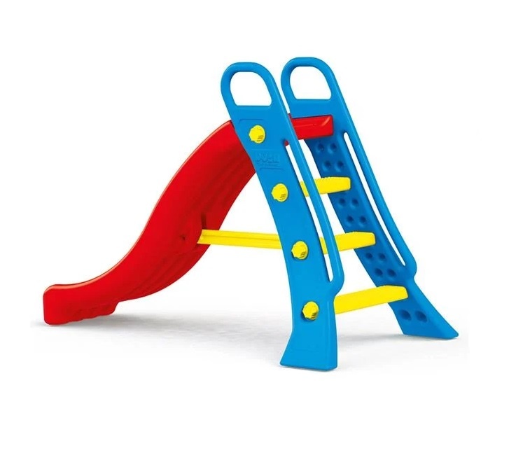 Tobogan din Plastic Colorat, cu Gaura pentru Furtun de Apa, 24luni+, 25kg, 165x145x104cm
