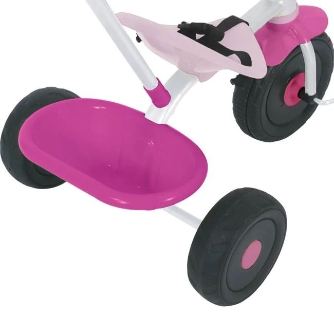 Tricicleta 2 in 1 pentru copii, cu centura, 20 kg, roz - 2 | YEO