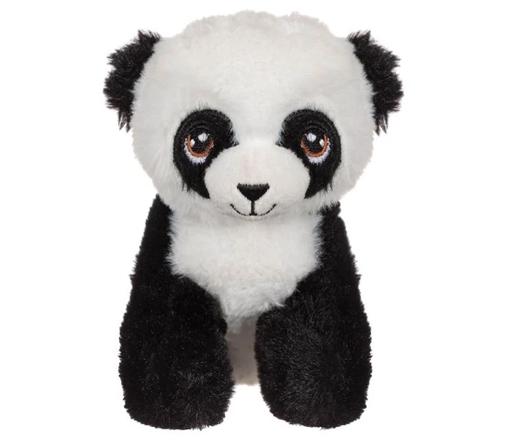 Urs Panda Așezat, poliester, 9.5×11×15 cm, negru/alb - 2 | YEO
