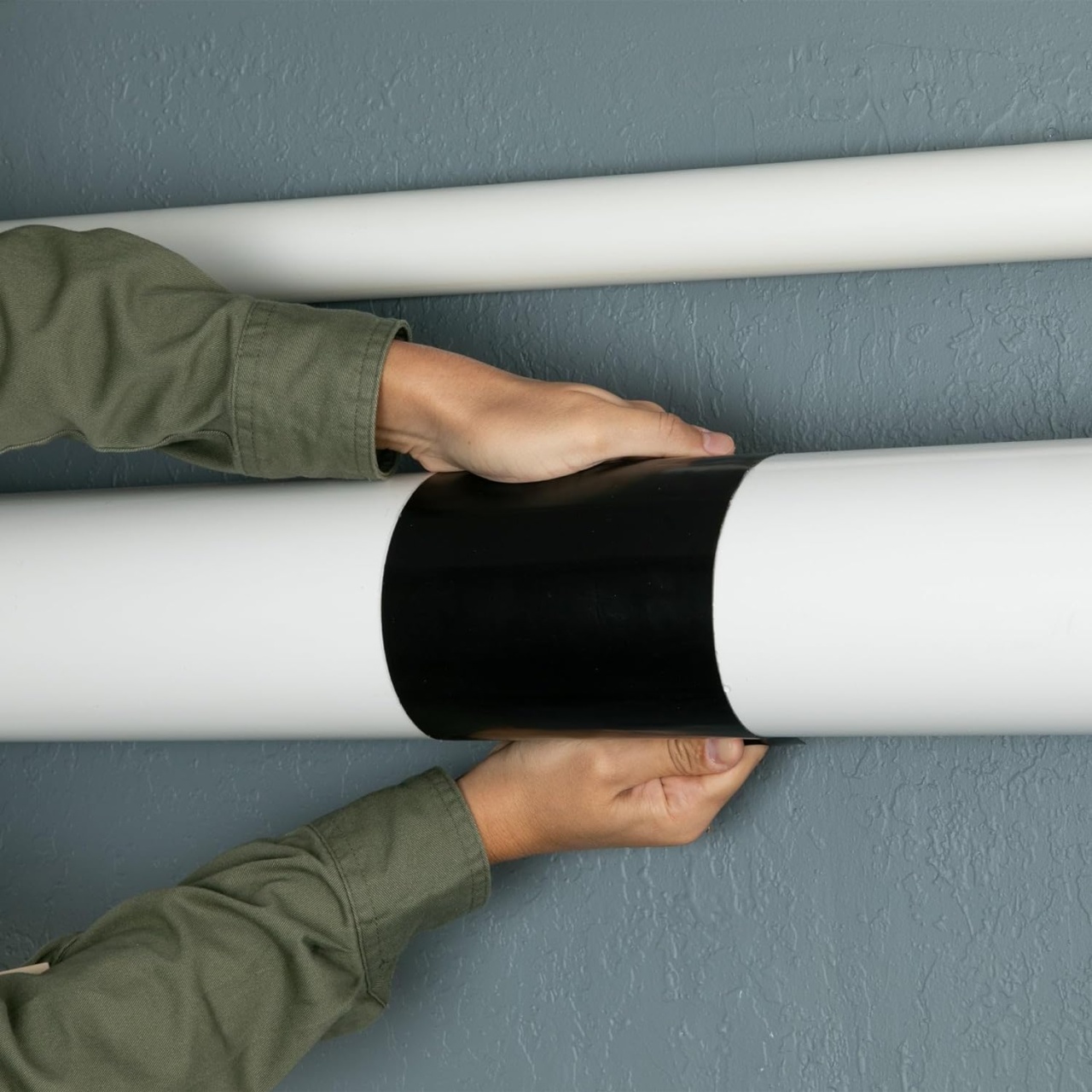 Banda adeziva rezistenta la apa pentru reparatii instalatii, acoperisuri, 10cm latime, 1.52m lungime, negru - 3 | YEO