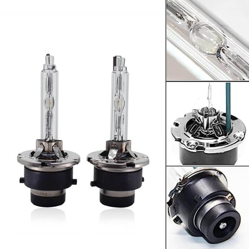Becuri Xenon D2S cu flansa de metal, Putere 35W, 12V, 6000K, 3200LM, Lumina Alb Rece - 3 | YEO