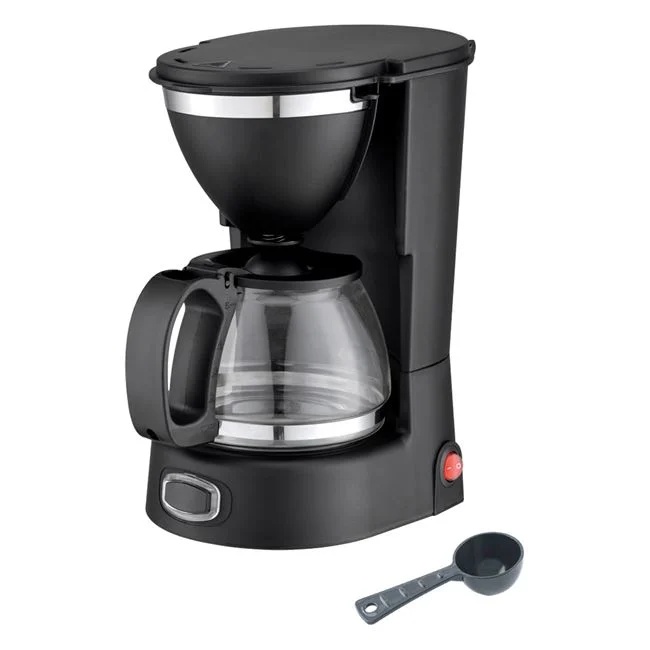 Cafetiera cu filtru detasabil, din inox, putere 650W, capacitate 750ml, negru