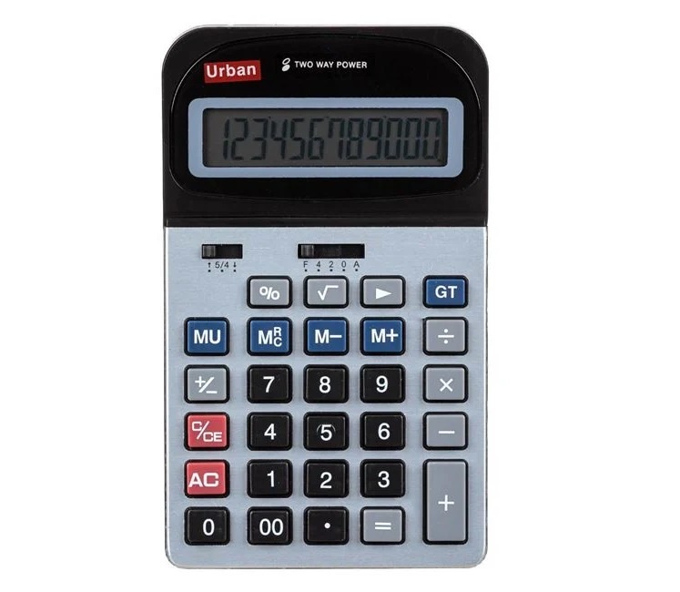 Calculator 12 Cifre, Virgula Zecimală Flotantă, 1 baterie inclusa, argintiu - 2 | YEO