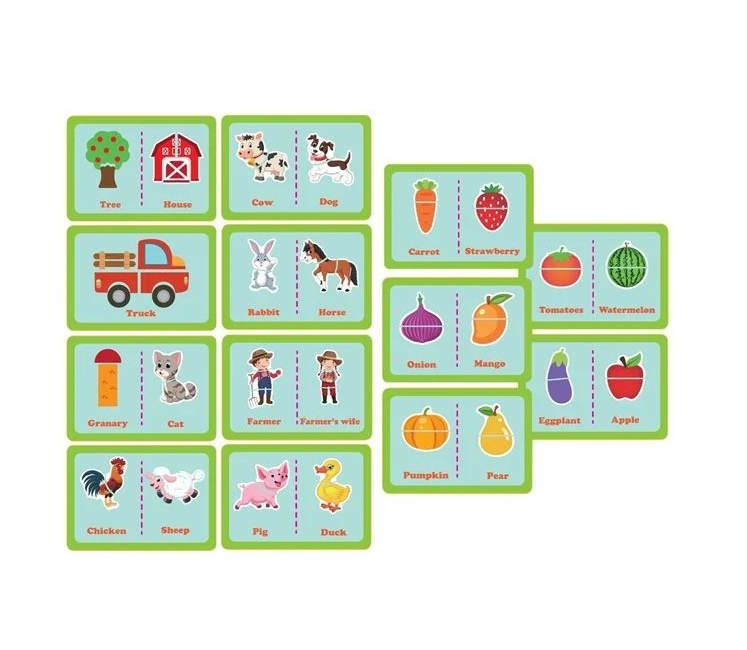 Carte de Activități cu Animale de la Fermă, Piese Magnetice, 3ani+ - 1 | YEO