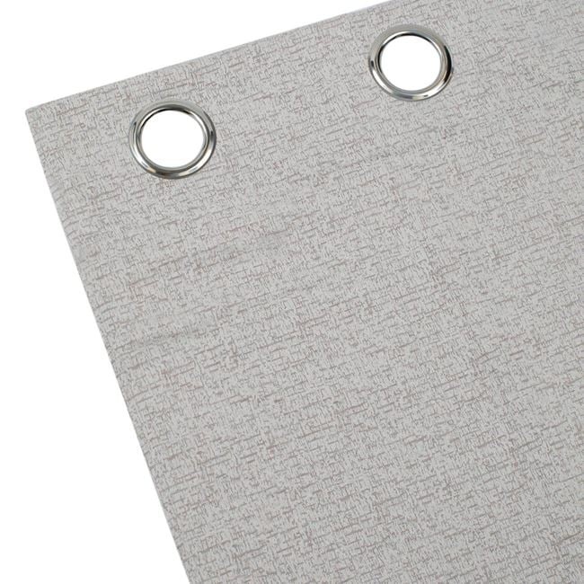 Draperie decorativa, cu grad mediu de umbrire - lasa lumina sa treaca, cu model , cu inele, 140x260 cm, bej - 2 | YEO