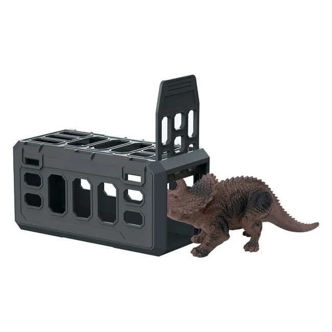 Elicopter de salvat dinozauri, cu sunete si lumini, incluse 2 figurine de animale, 42x14x27cm, multicolor - 2 | YEO